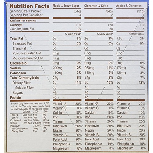 Quaker Instant Oatmeal Lower Sugar, Flavor Variety Pack, 10 Coun