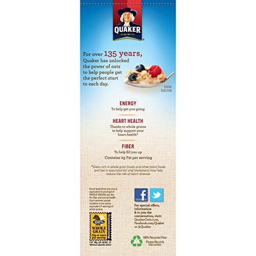 Quaker Instant Oatmeal Lower Sugar, Flavor Variety Pack, 10 Coun