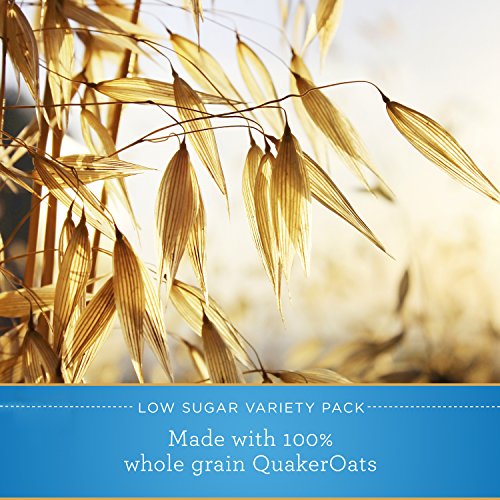 Quaker Instant Oatmeal Lower Sugar, Flavor Variety Pack, 10 Coun