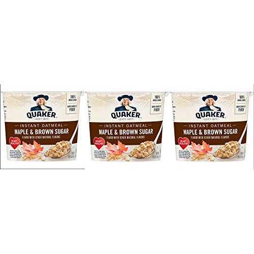 Quaker Instant Oatmeal, Maple Brown Sugar 1.69Oz Pack Of 3