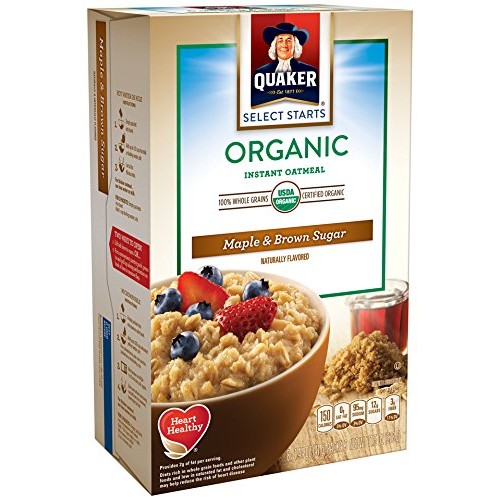 Quaker Instant Oatmeal, Maple Brown Sugar, 8 Count Pack Of 4
