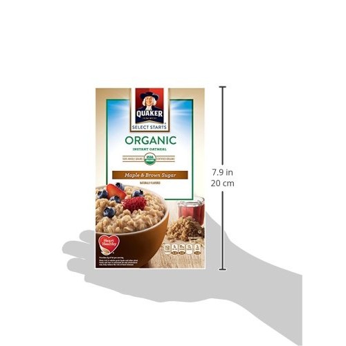 Quaker Instant Oatmeal, Maple Brown Sugar, 8 Count Pack Of 4