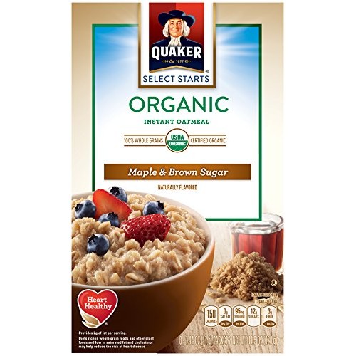 Quaker Instant Oatmeal, Maple Brown Sugar, 8 Count Pack Of 4