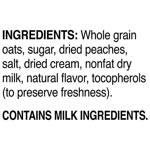 Quaker Instant Oatmeal, Peaches &Amp; Cream, Breakfast Cereal, 10 P