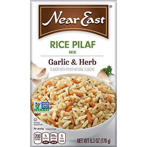 Quaker Near East Rice Pilaf Mix, Garlic & Herb 6.3 oz Pack of 1...