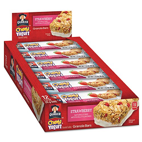 Qkr31567 - Quaker Yogurt Chewy Granola Bar, Strawberry, 12-1.23O