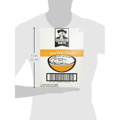 Quaker Old Fashioned Rolled Oats, Non Gmo Project Verified, Two