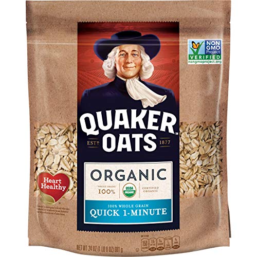 Quaker Quick 1-Minute Oats, Usda Organic, Non Gmo Project Verifi