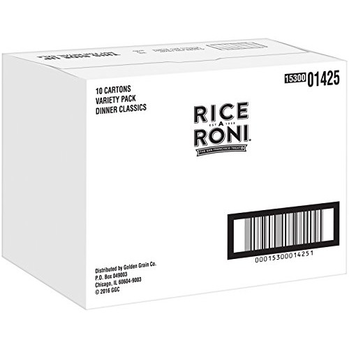 Quaker Rice-A-Roni Dinner Classics Variety Pack, 10 Boxes
