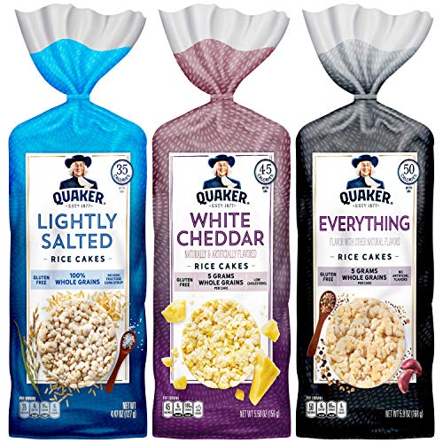 Quaker Rice Cakes, 3 Flavor Topper Variety Pack, 6 Pack