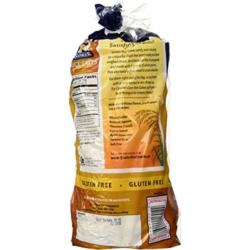 Quaker, Rice Cakes, Caramel, 6.5Oz Bag Pack Of 4