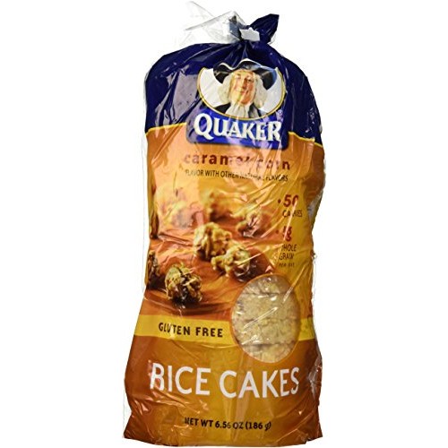 Quaker, Rice Cakes, Caramel, 6.5Oz Bag Pack Of 4