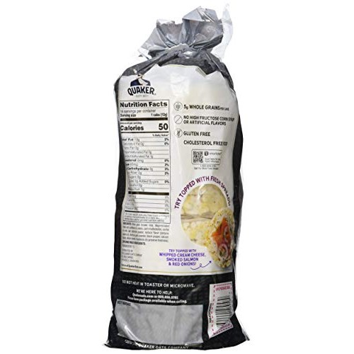 Quaker Rice Cakes, Everything Bagel, 5.9 Ounce Bag