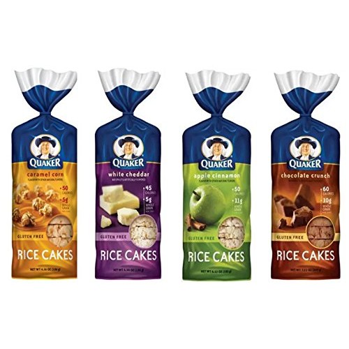 Quaker Rice Cakes Variety Bundle - Pack Of 4 Flavors, Chocolate