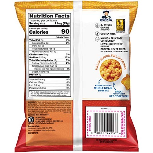 Quaker Rice Crisps, Gluten Free, 3 Flavor Savory Variety Mix, Si