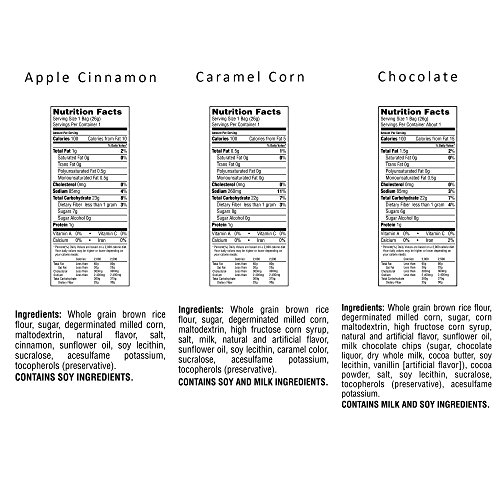 Quaker Rice Crisps, Gluten Free, 3 Flavor Sweet Variety Mix, Sin