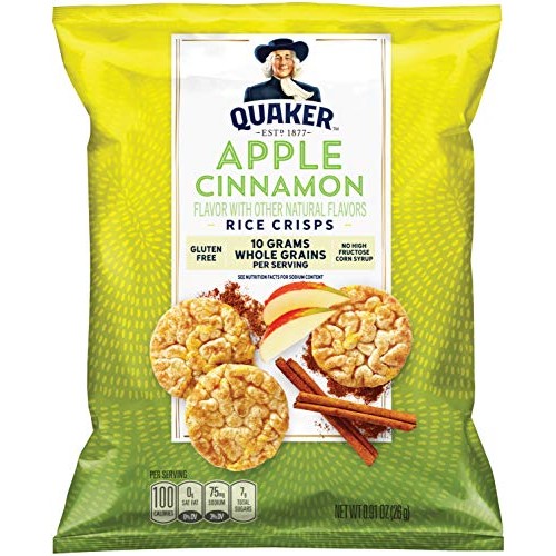 Quaker Rice Crisps, Gluten Free, 3 Flavor Sweet Variety Mix, Sin