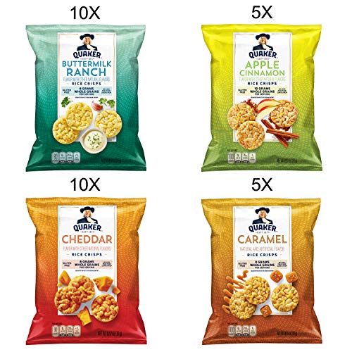 Quaker Rice Crisps, Gluten Free, 4 Flavor Sweet And Savory Varie