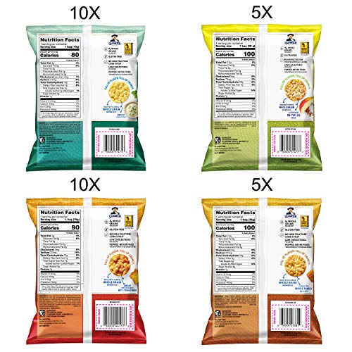 Quaker Rice Crisps, Gluten Free, 4 Flavor Sweet And Savory Varie
