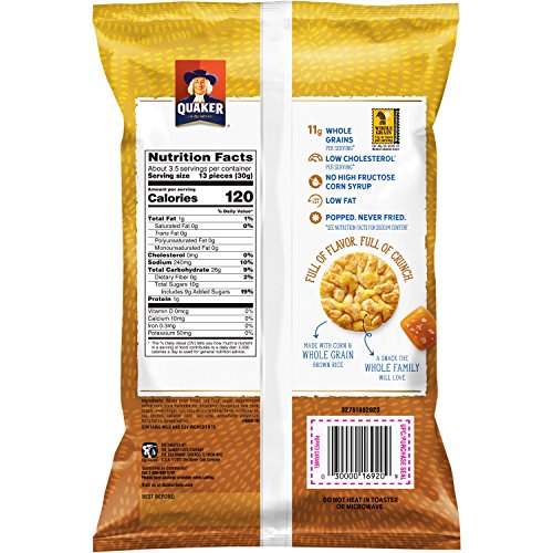 Quaker Rice Crisps, Gluten Free, Caramel, 7.04Oz Bags, 6 Count