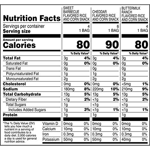 Quaker Rice Crisps Savory Variety Pack, 5 Count