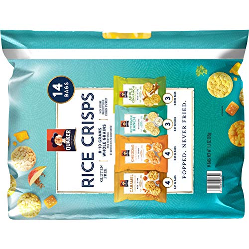 Quaker Rice Crisps Sweet &Amp; Savory, 5 Pack Of 14 Count Total 70