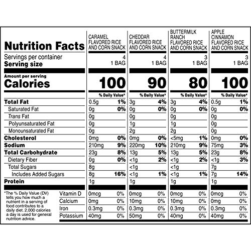 Quaker Rice Crisps Sweet &Amp; Savory, 5 Pack Of 14 Count Total 70