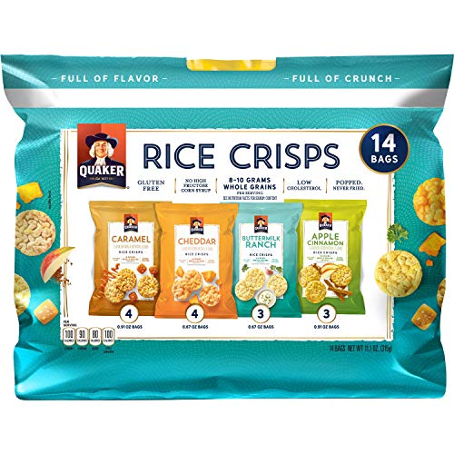 Quaker Rice Crisps Sweet &Amp; Savory, 5 Pack Of 14 Count Total 70