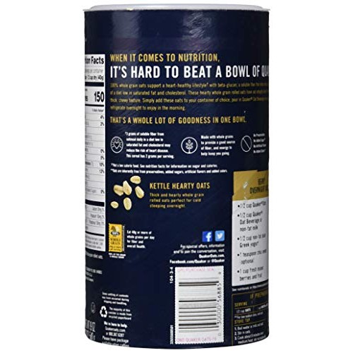 Quaker Rolled Overnight Oats, 12Count