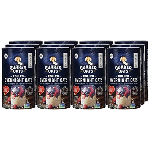 Quaker Rolled Overnight Oats, 12Count