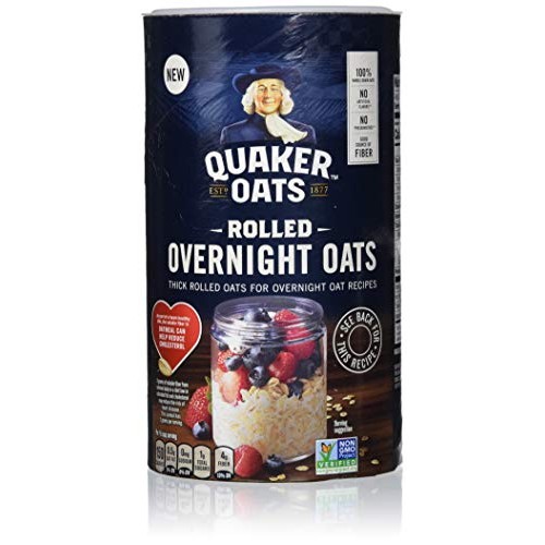 Quaker Rolled Overnight Oats, 12Count