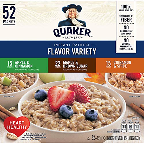 Quaker Variety Oatmeal Hot Cereal Instant 76.2 Oz - 0030000561951