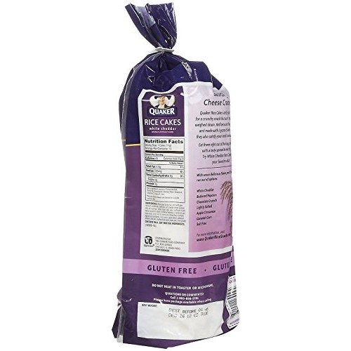 Quaker White Cheddar Rice Cakes, 5.5 Oz, 2 Pk