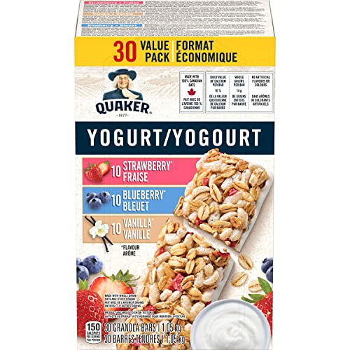 Quaker Yogurt Granola Bars, Strawberry, Vanilla, & Blueberry Var...