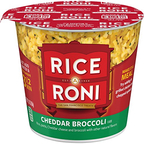 Rice A Roni Cups, Cheddar Broccoli, Individual Cup 2.11 Ounce P