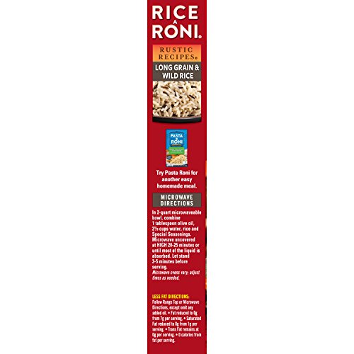 Rice A Roni, Rustic Recipies, Long Grain And Wild Rice Mix 4.2Oz