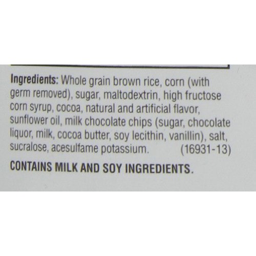 Quaker Popped Rice Crisps Snacks Chocolate, 7.04Oz Bag Pack Of 4