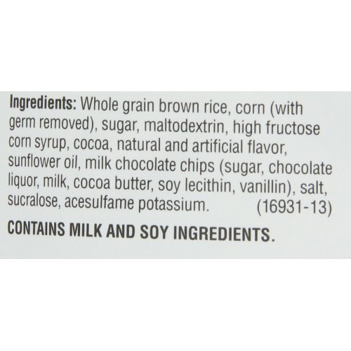 Quaker Popped Rice Crisps Snacks Chocolate, 7.04Oz Bag Pack Of 4