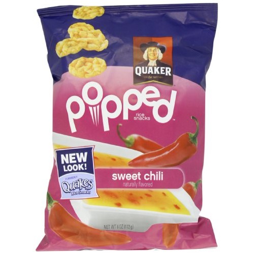 Quakes Rice Snacks, Sweet Chili, 6 Ounce Pack Of 4