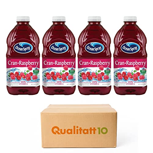 Ocean Spray Cran Raspberry Juice Drink 64 fl oz 4 Pack by Qualitatt