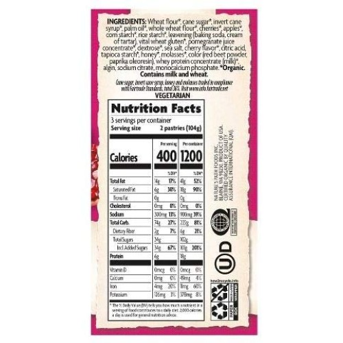 Natures Path Organic Frosted Toaster Pastries Variety Pack Flav