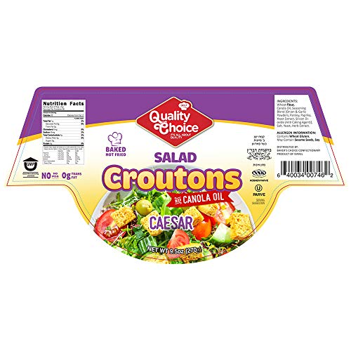 Croutons For Salad And Soup - 9.5 Oz. - Caesar Flavored Soup And
