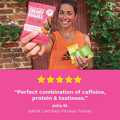 Quantum Energy Squares | Caffeinated Vegan Energy Bars | 1 Bar =
