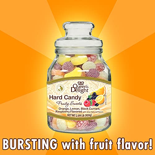 Queen’S Delight Fruit Candy Jar - All Natural Fruit Juice Candy