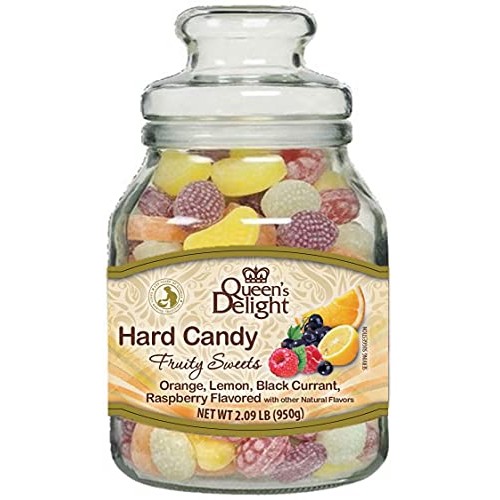 Queen’S Delight Fruit Candy Jar - All Natural Fruit Juice Candy