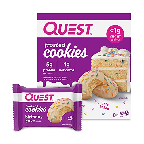 Quest Nutrition Birthday Cake Frosted Cookies, 24 Count