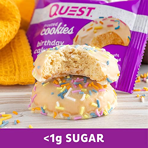 Quest Nutrition Birthday Cake Frosted Cookies, 24 Count