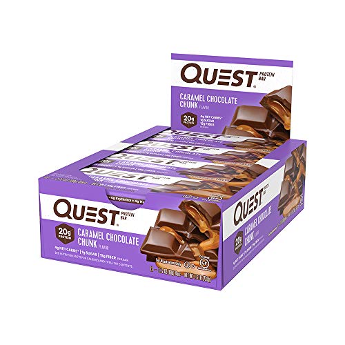 Quest Nutrition Caramel Chocolate Chunk Protein Bar, High Protei
