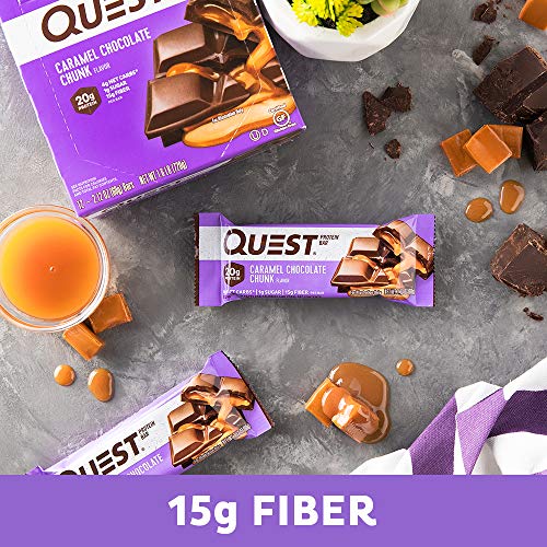 Quest Nutrition Caramel Chocolate Chunk Protein Bar, High Protei