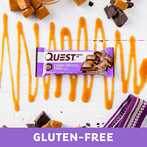 Quest Nutrition Caramel Chocolate Chunk Protein Bar, High Protei